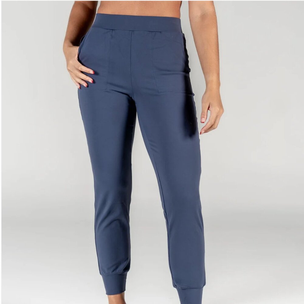 Senita Work From Home Joggers Light Navy Size Medium New with Tags